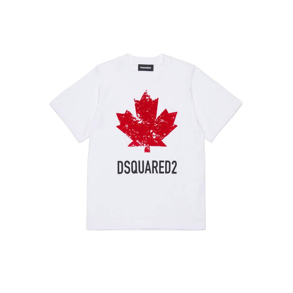 DSQUARED T-shirt bianca con...