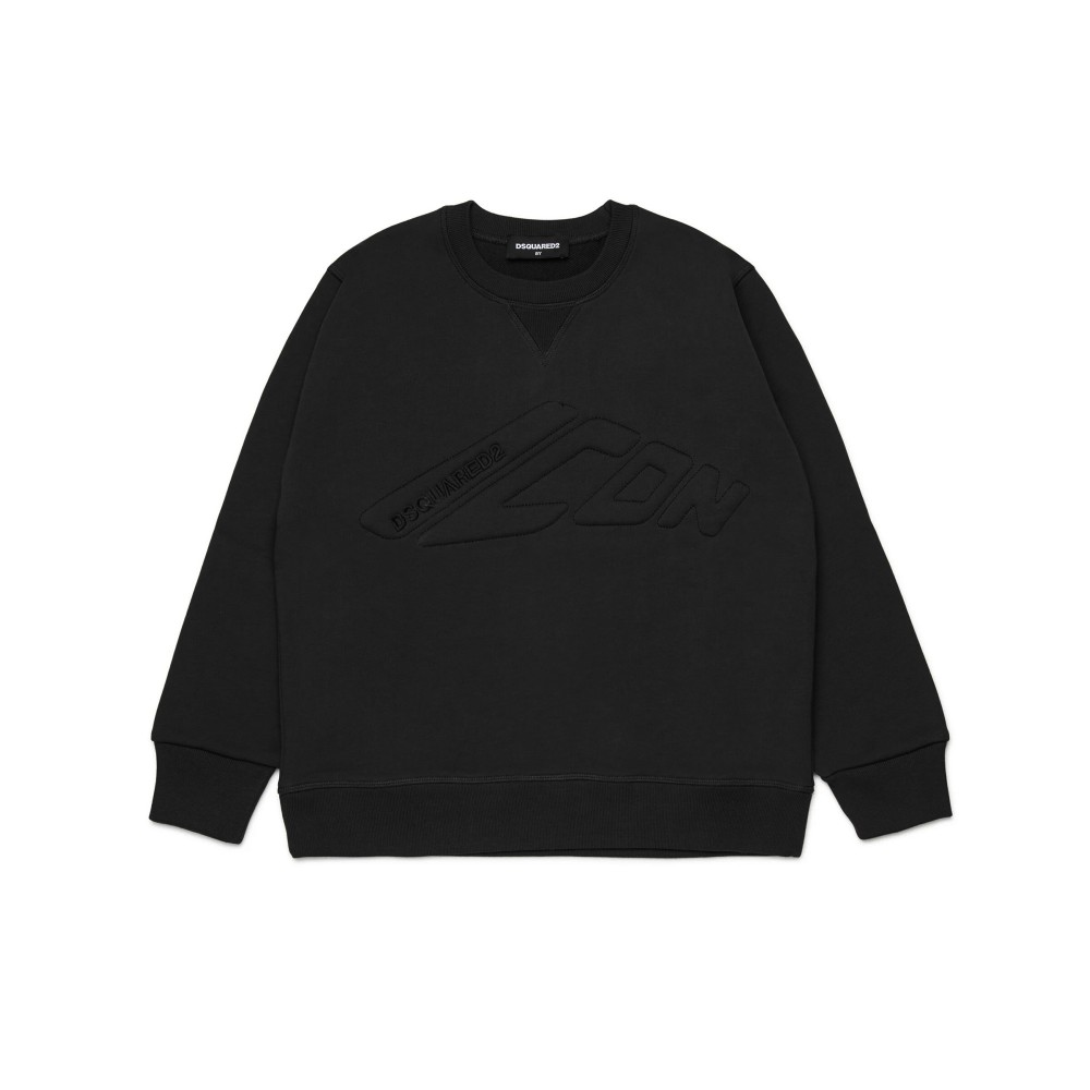 DSQUARED Felpa nera con...