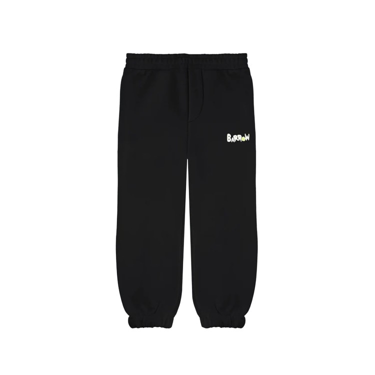 BARROW Pantaloni neri in felpa con logo bambini