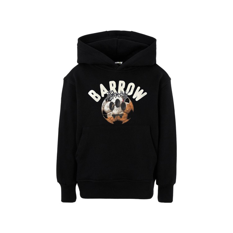BARROW Felpa nera con stampa football bambino