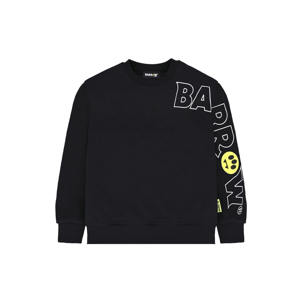 BARROW Felpa nera girocollo...