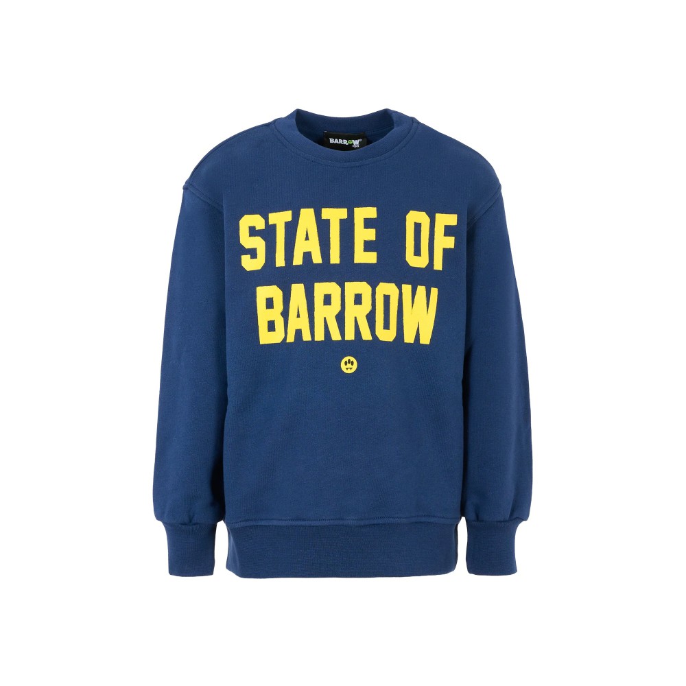 BARROW Felpa blu girocollo...