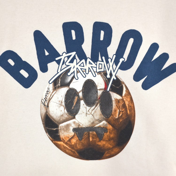 BARROW Felpa crema girocollo football bambini