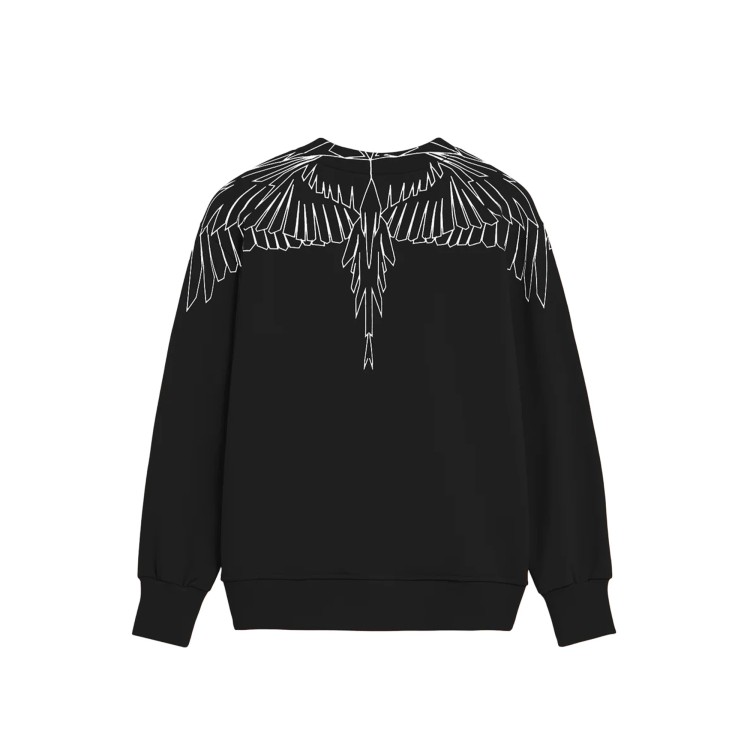 COUNTY OF MILAN Felpa nera con stampa geometrica bambino