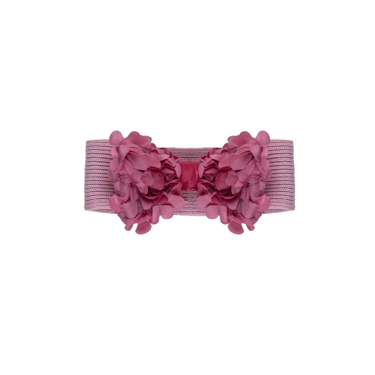 MARLU' Fascetta ciclamino con fiocco neonata