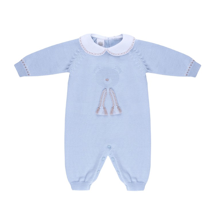 MARLU' Tutina celeste orsetto neonato