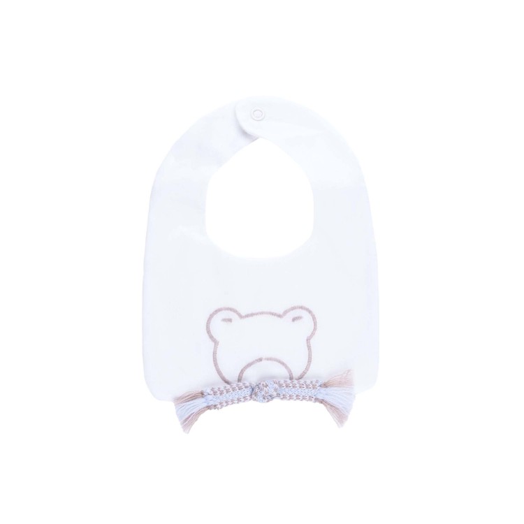 MARLU' Bavetta bianca con orsetto neonato
