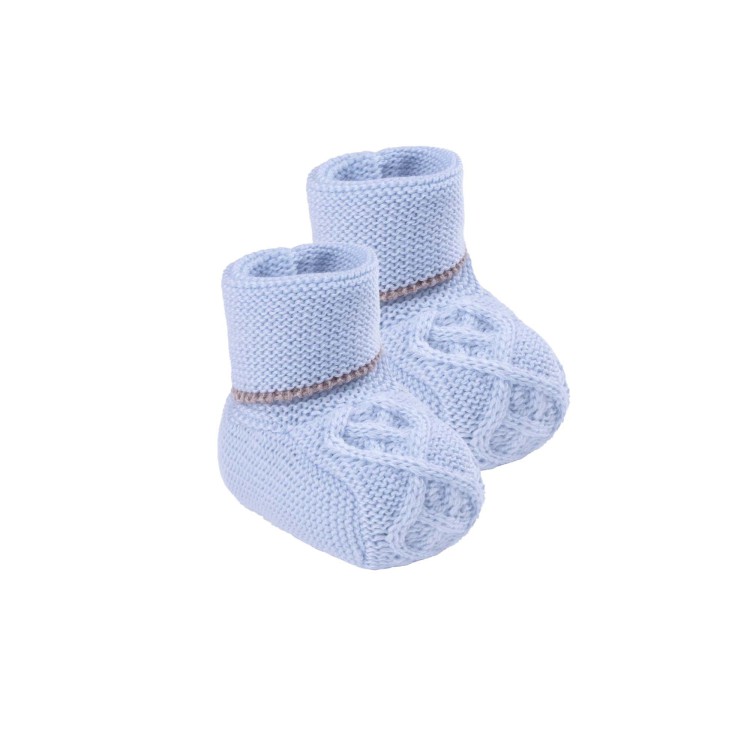 MARLU' Scarpine celesti in filo neonato