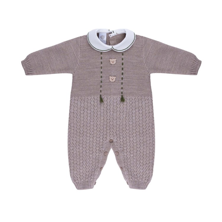 MARLU' Tutina tortora orsetti neonato