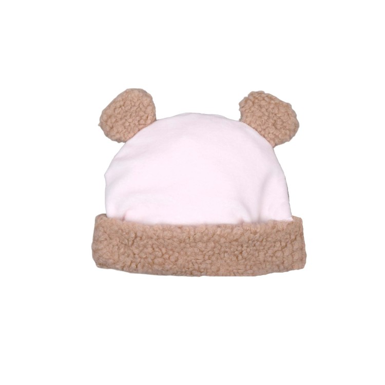 MARLU' Cappellino rosa teddy neonata