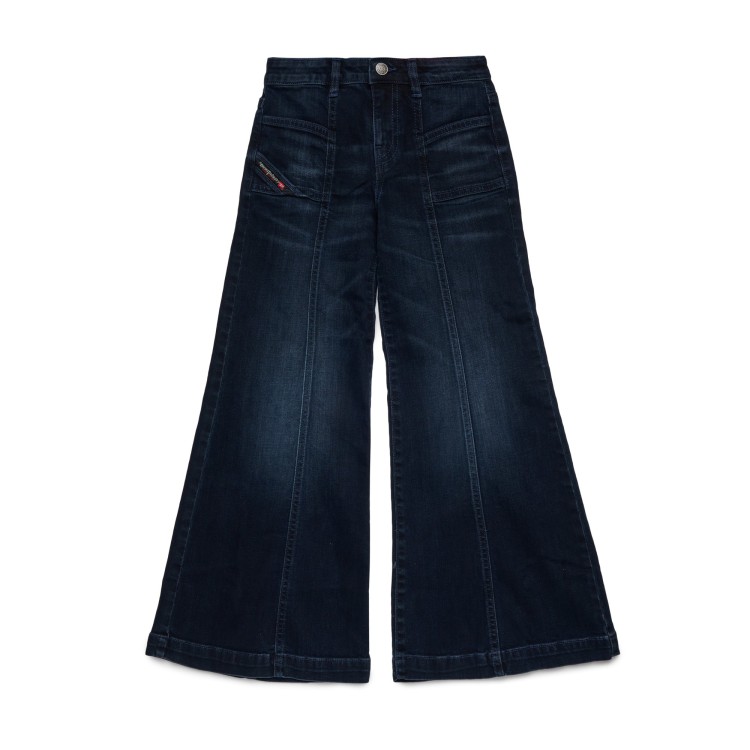 DIESEL Jeans blu scuro a zampa bambina