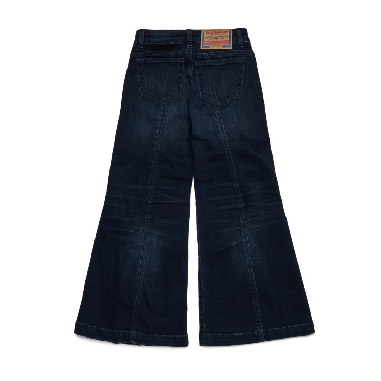 DIESEL Jeans blu scuro a zampa bambina