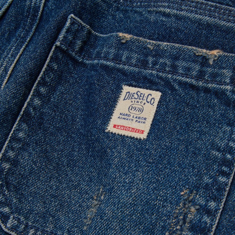 DIESEL Jeans scuri baggy cargo bambina