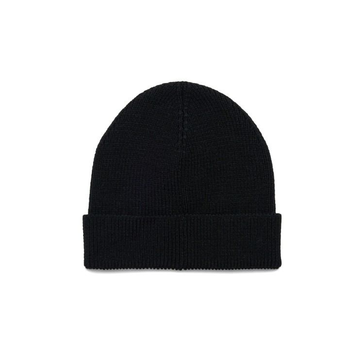 DIESEL Berretto nero K-Coder logo bambini