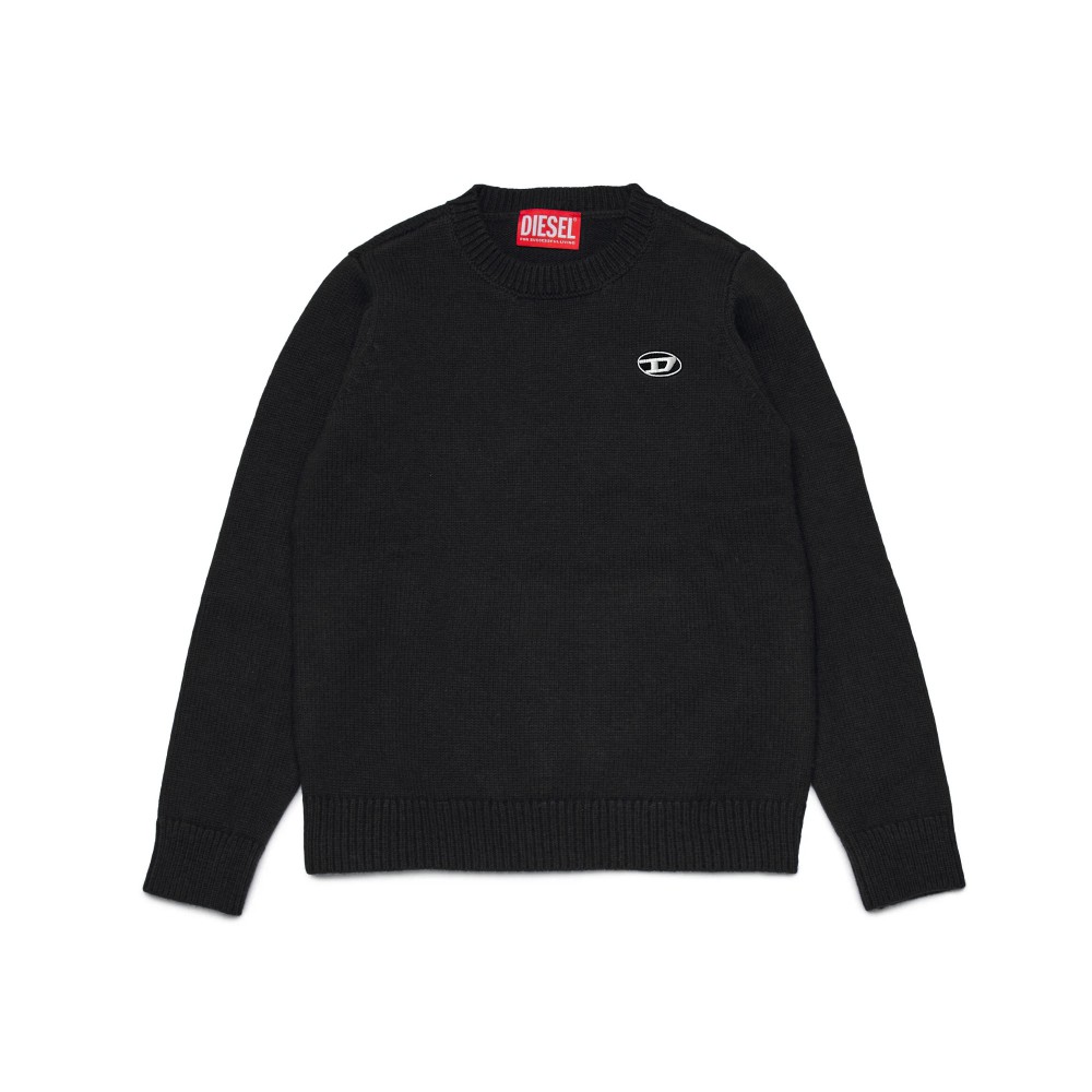 DIESEL Maglia nera con logo...