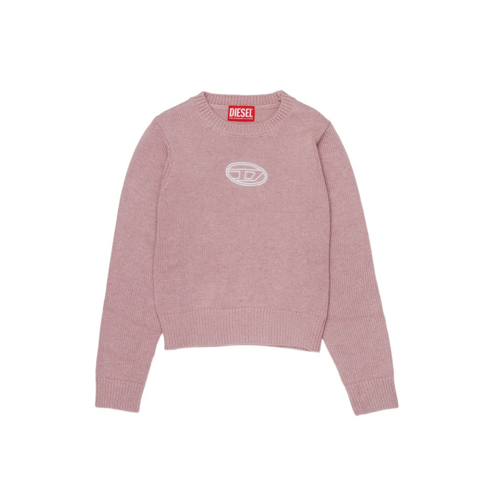 DIESEL Maglia rosa con logo...