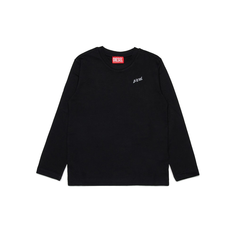 DIESEL T-shirt nera a...