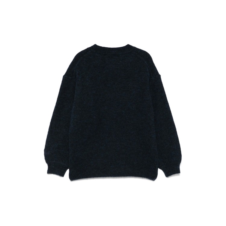 SAINT BARTH Maglione blu navy "La notte vola" bambina