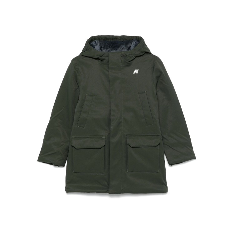 K-WAY Giacca verde con imbottitura leggera bambini