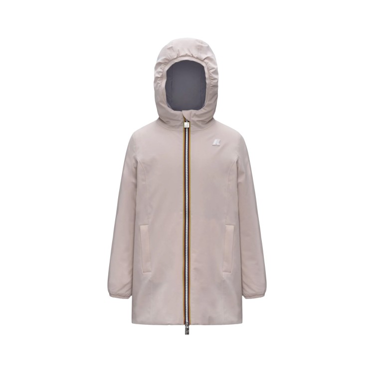 K-WAY Giacca rosa e lilla lunga imbottita bambina