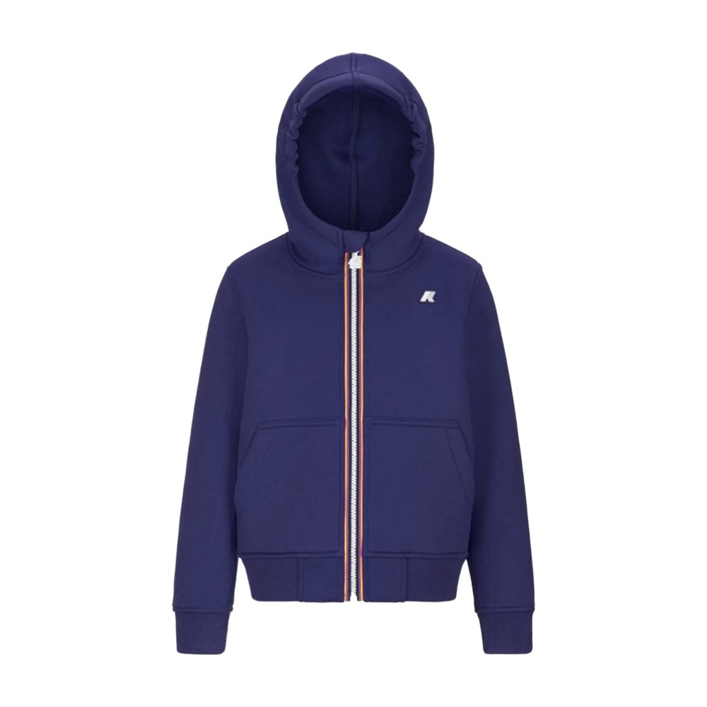 K-WAY Felpa blu full-zip...