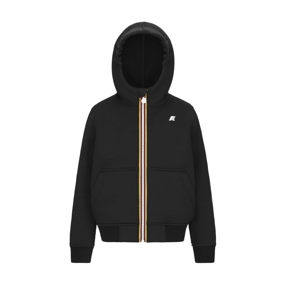 K-WAY Felpa nera full-zip...