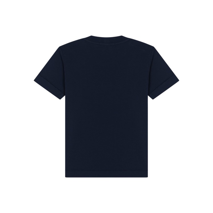 STONE ISLAND T-shirt blu navy logo bambini