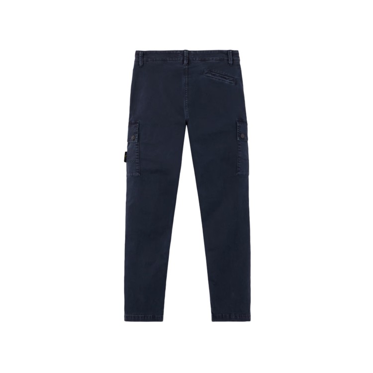 STONE ISLAND Pantaloni blu navy cargo bambino