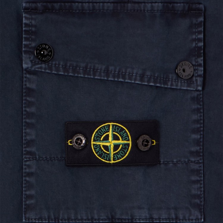 STONE ISLAND Pantaloni blu navy cargo bambino