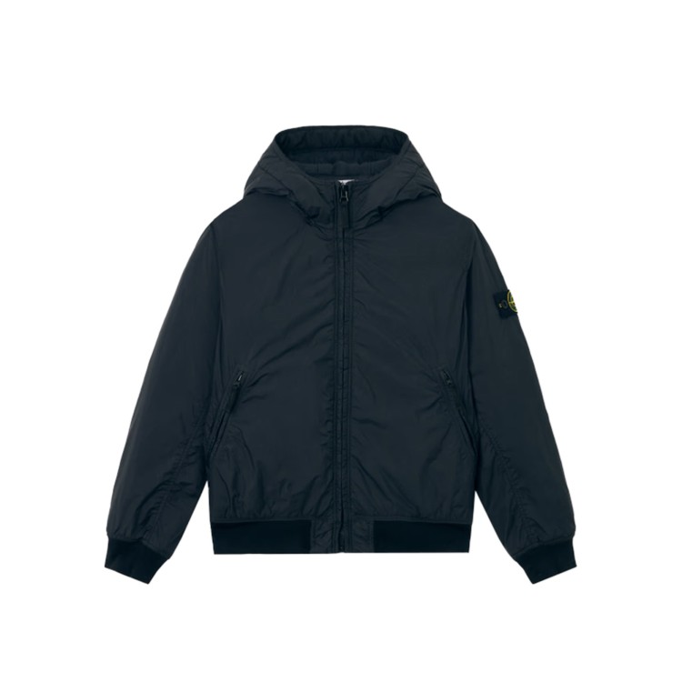 STONE ISLAND Giacca navy con cappuccio bambini