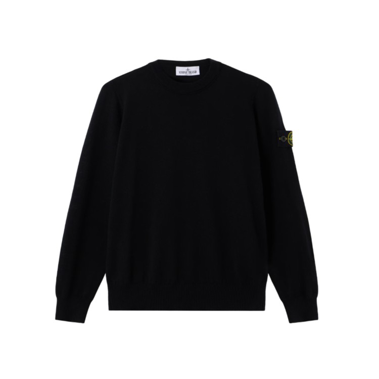 STONE ISLAND Maglione nero in lana RWS bambini