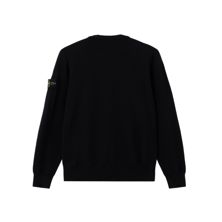 STONE ISLAND Maglione nero in lana RWS bambini