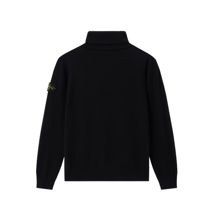 STONE ISLAND Maglione dolcevita nero bambini
