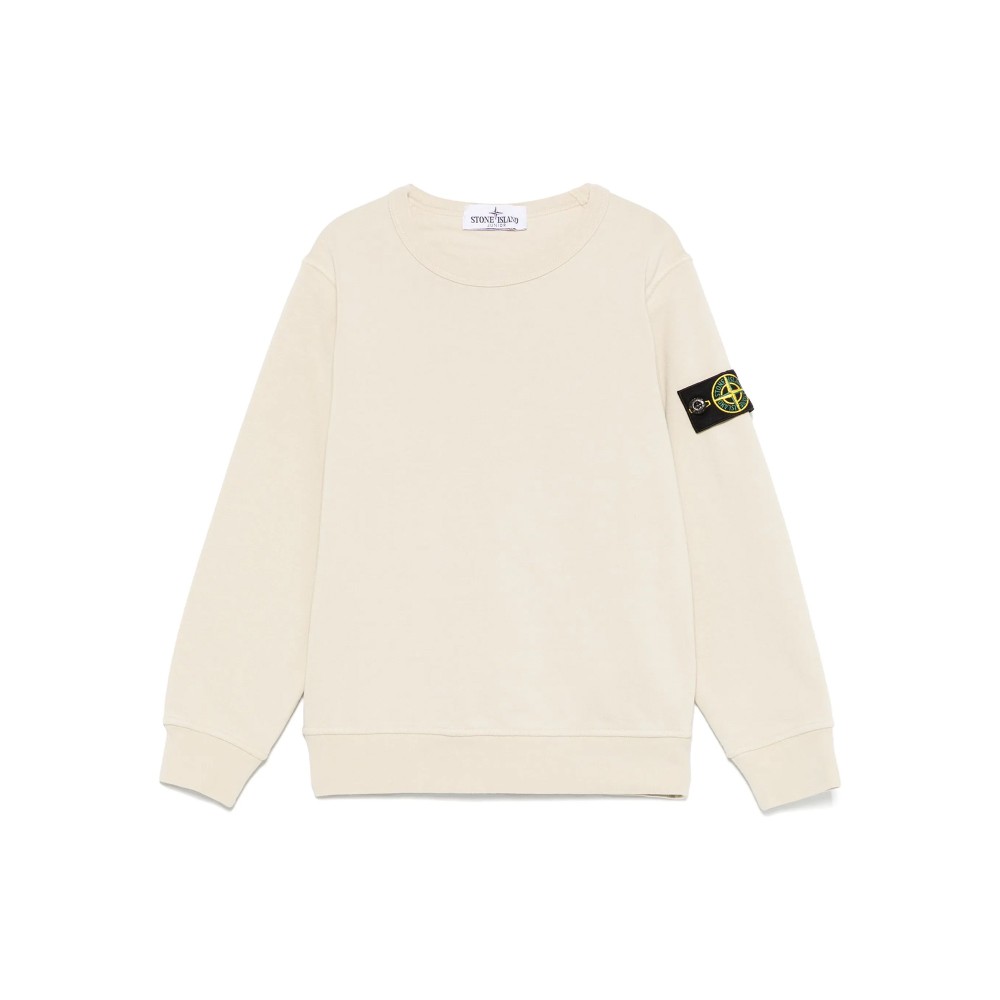 STONE ISLAND Felpa avorio...