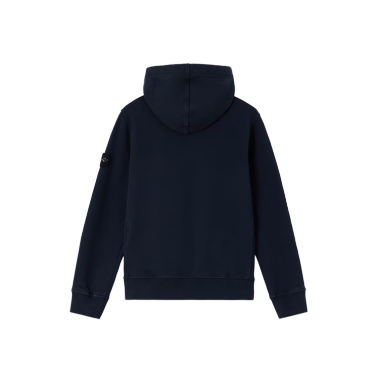 STONE ISLAND Felpa blu navy con cappuccio bambini
