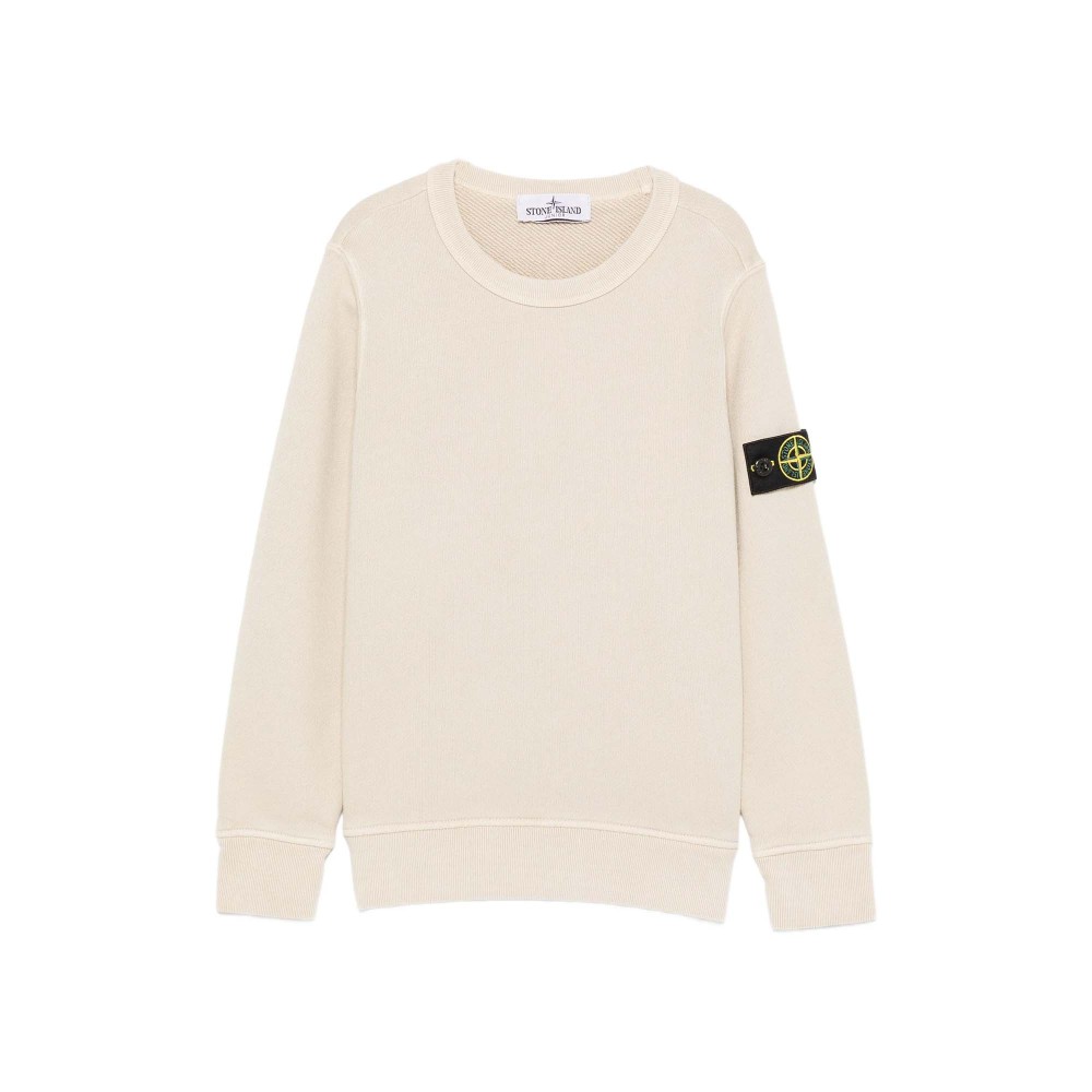 STONE ISLAND Felpa avorio...