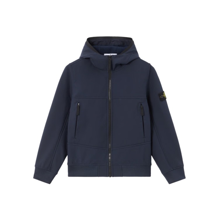 STONE ISLAND Giubbotto navy leggero bambini
