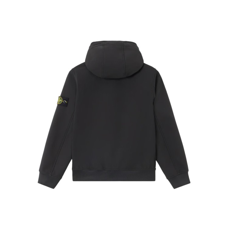 STONE ISLAND Giubbotto nero leggero bambini