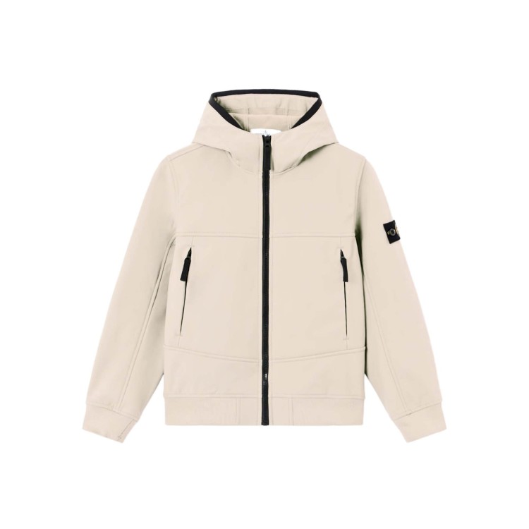 STONE ISLAND Giubbotto avorio leggero bambini