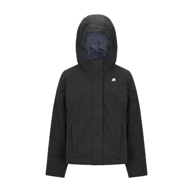 K-WAY Giacca nera imbottita bambina