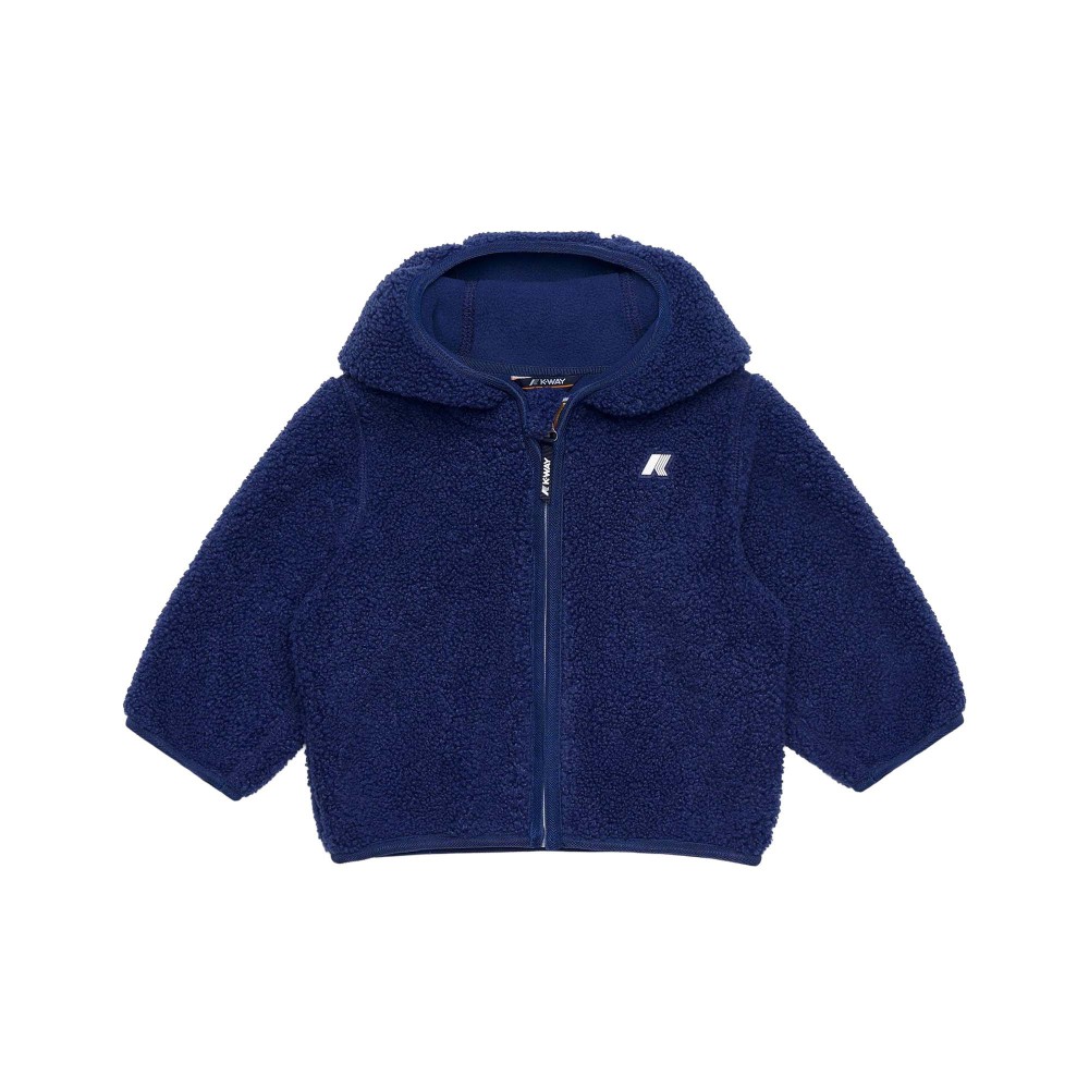 K-WAY Giacca blu teddy neonati