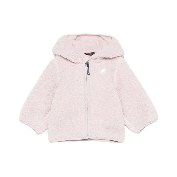 K-WAY Giacca rosa teddy neonata