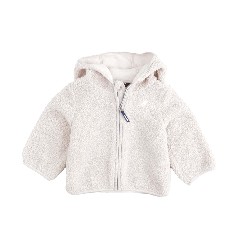 K-WAY Giacca bianca teddy...