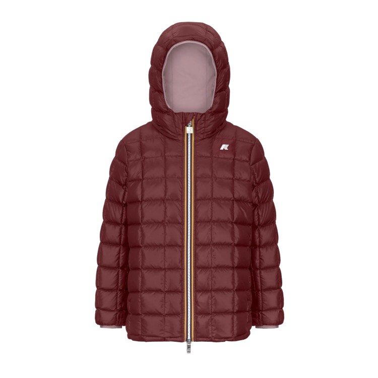 K-WAY Giacca rosa lunga reversibile bambina