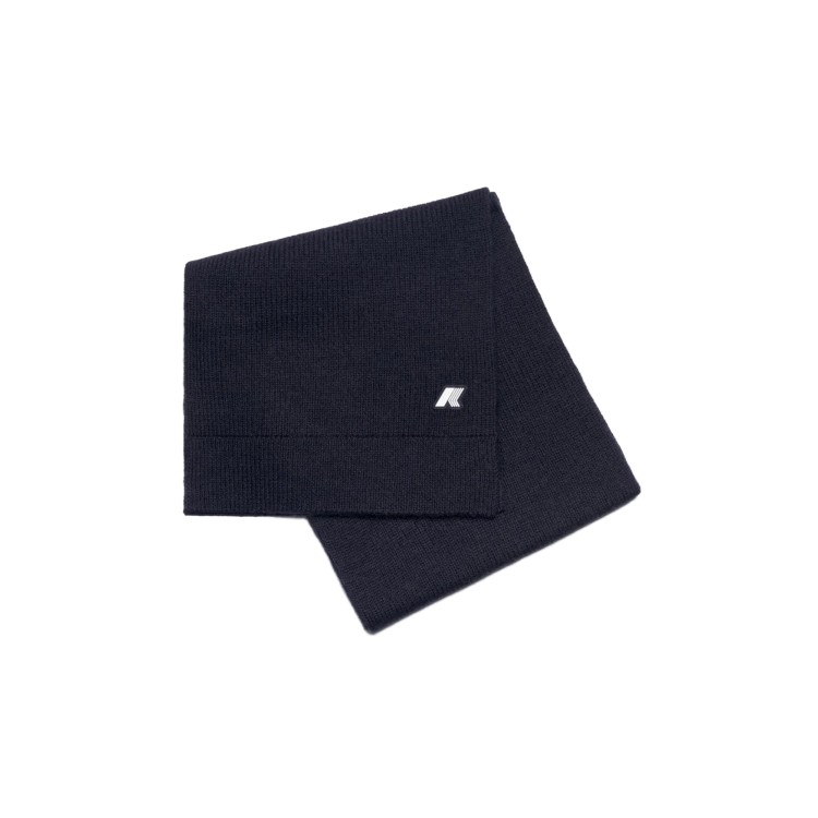 K-WAY Sciarpa blu melange in lana bambini