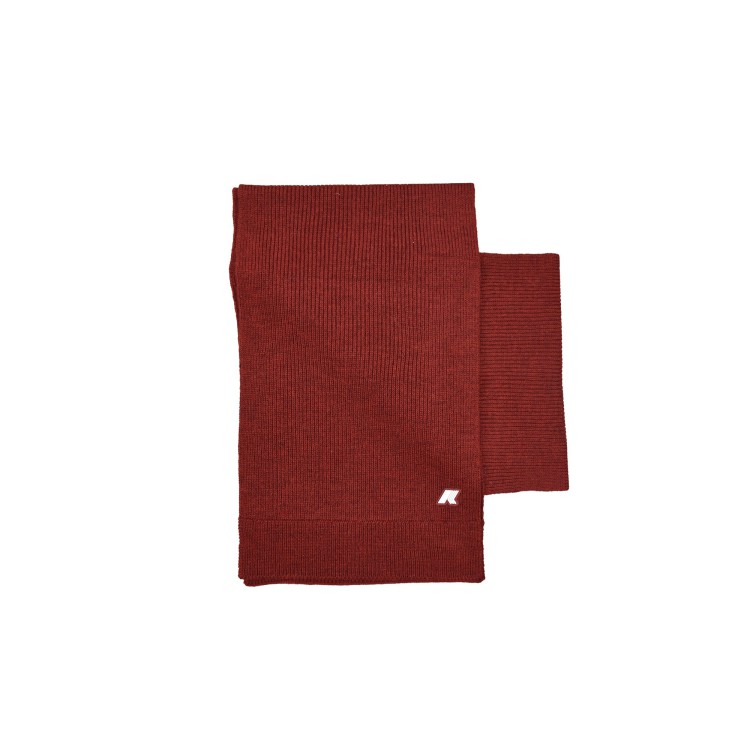 K-WAY Sciarpa rosso melange in lana bambini