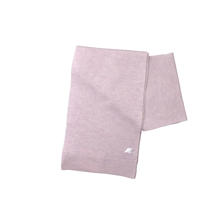 K-WAY Sciarpa rosa melange in lana bambini