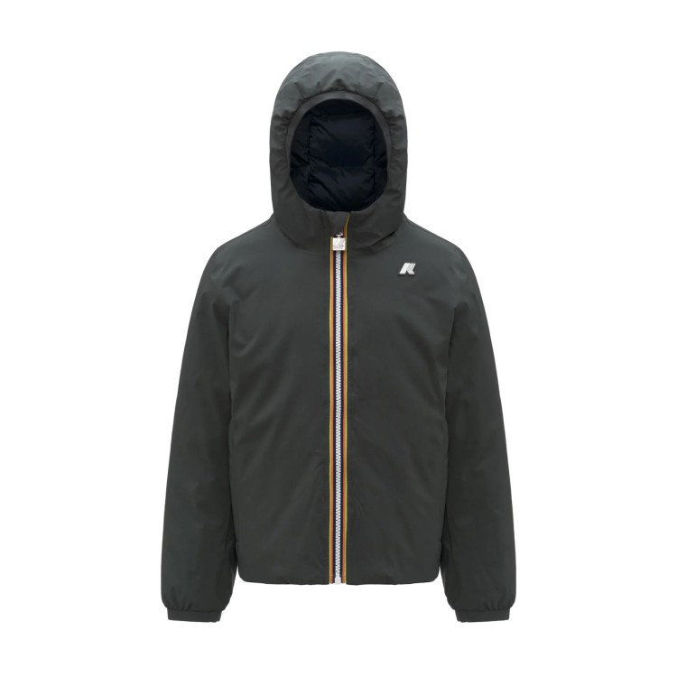 K-WAY Giacca nera con imbottitura trapuntata bambini
