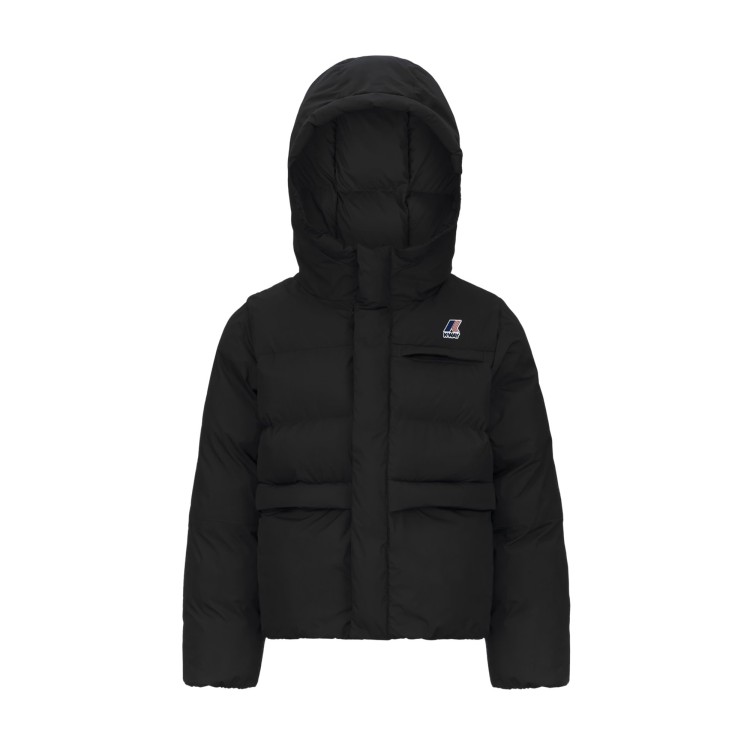 K-WAY Giacca nera con cappuccio bambini