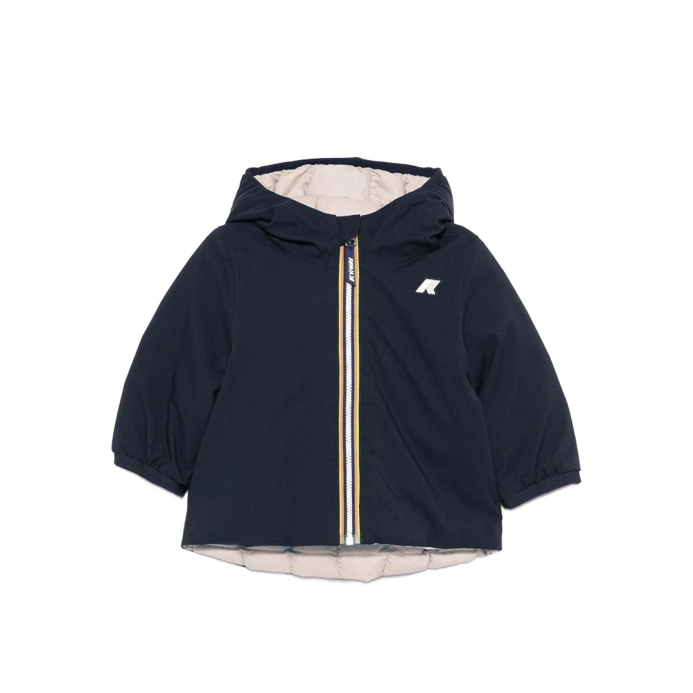 K-WAY Giacca blu e beige...